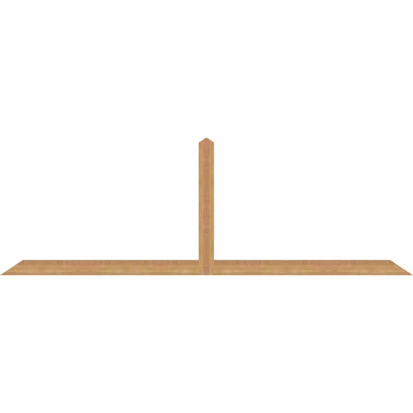 Ekena Millwork Portland Smooth Timber Gable Bracket, Western Red Cedar, 96"W x 32"H x 1 1/2"D x 3 1/2"F, 8/12 Pitch GBW096X32X0204POR00SWR - main